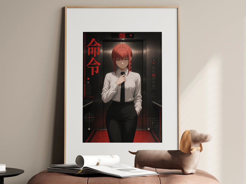 HEDESYNS90:chainsaw-man-makima-red-elevator-mature-red-elevator-fashion-poster-gpt-image-2-pixazo-medium-v01:hero