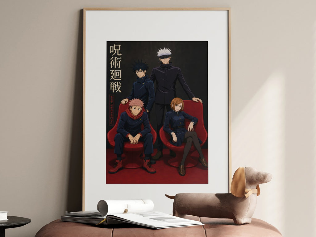 Jjk-Official-Kv-Pilot Core-Four-Chair-Red Gpt-Image-2 Pixazo Medium V01 Anime Po