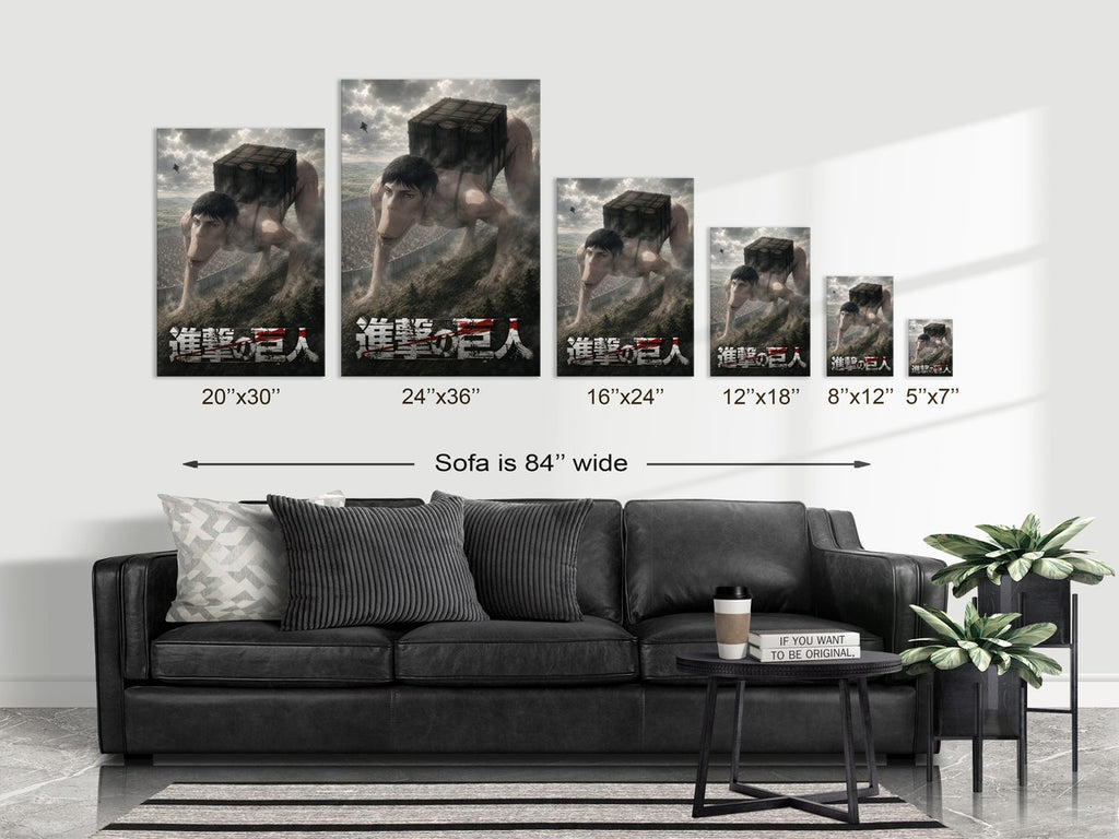 Poster on sofa