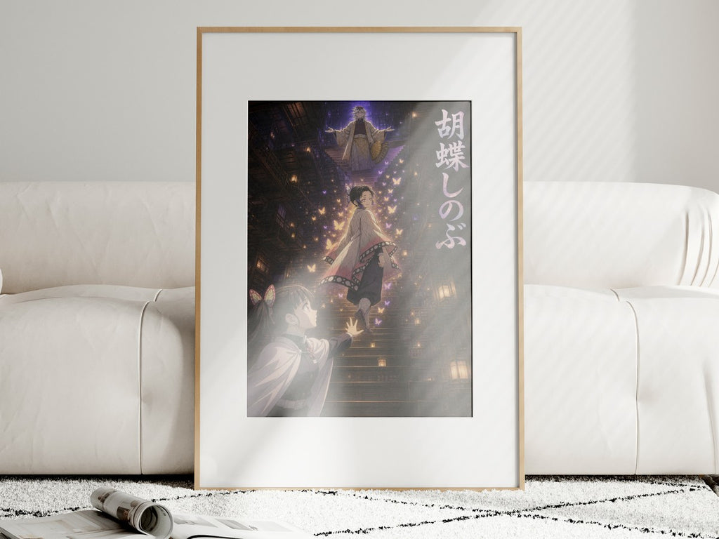 Demon Slayer Shinobu Farewell Butterfly Vertical Anime Poster