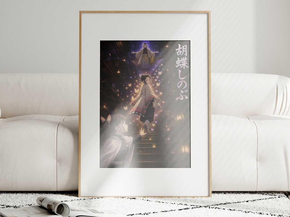 Demon Slayer Shinobu Farewell Butterfly Vertical Anime Poster