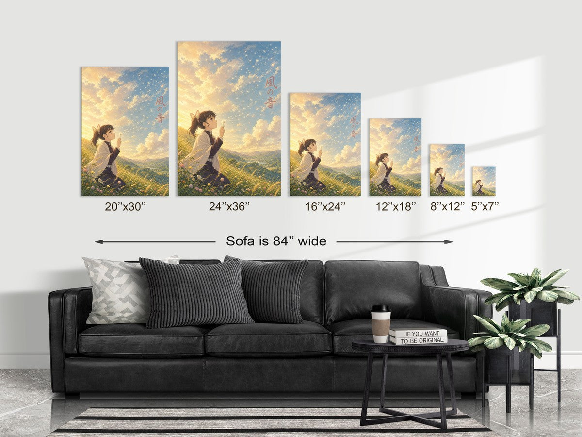 Demon Slayer Kanao Dandelion Miyazaki Wind Anime Poster