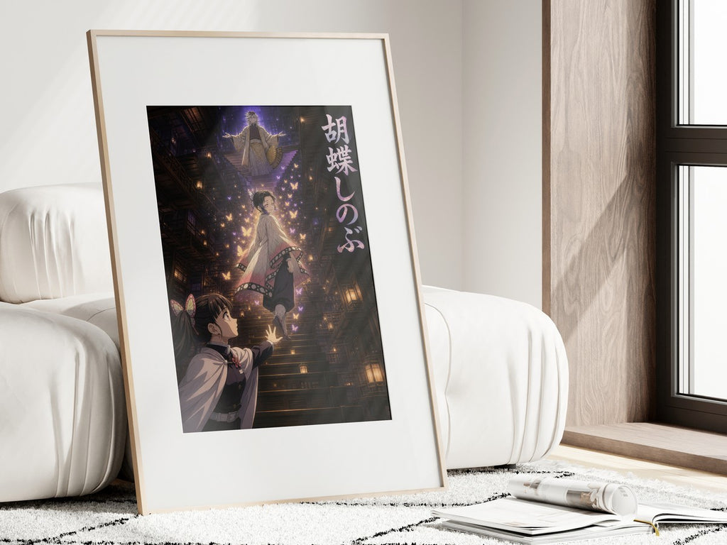 Demon Slayer Shinobu Farewell Butterfly Vertical Anime Poster