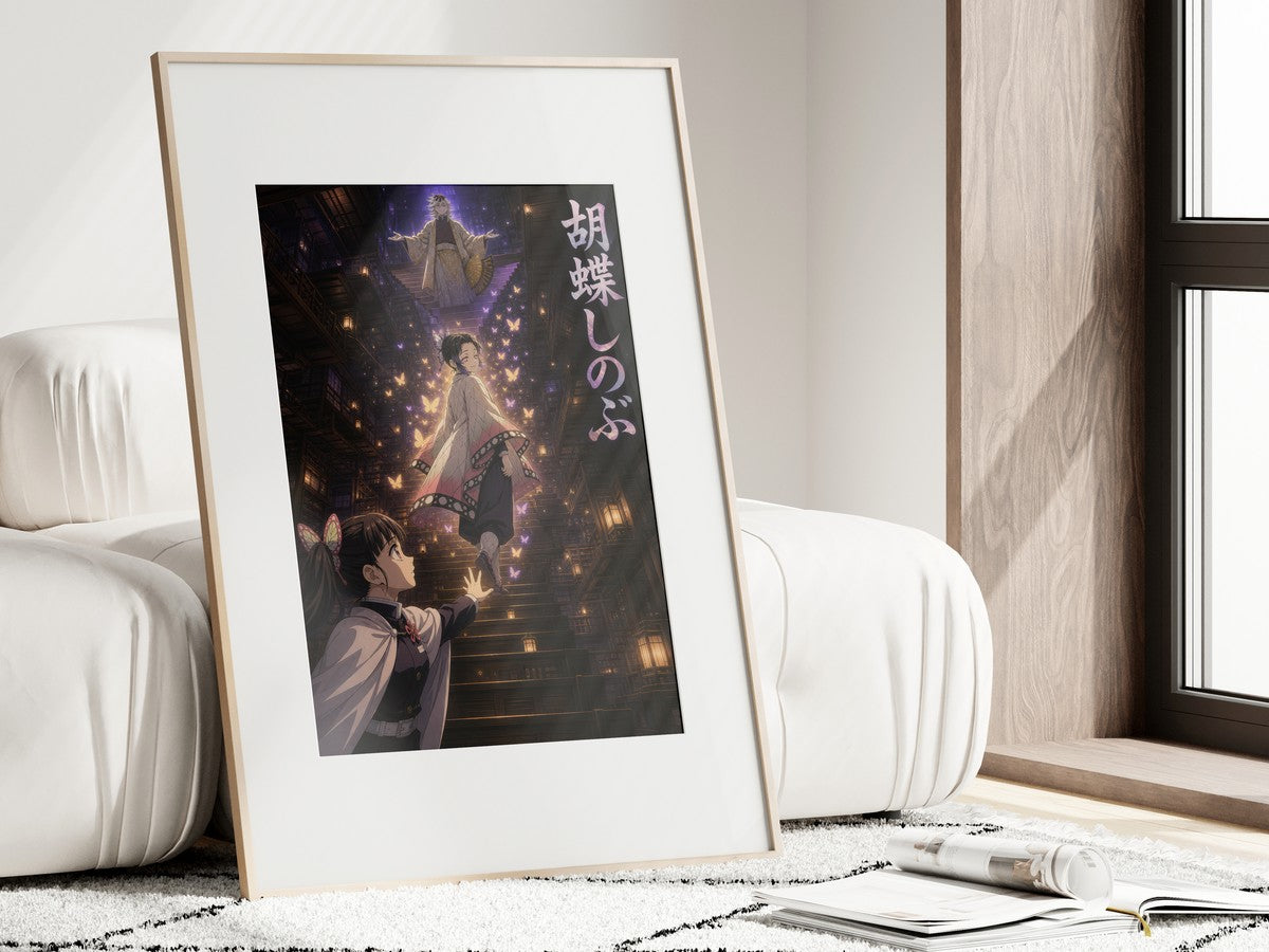 Demon Slayer Shinobu Farewell Butterfly Vertical Anime Poster