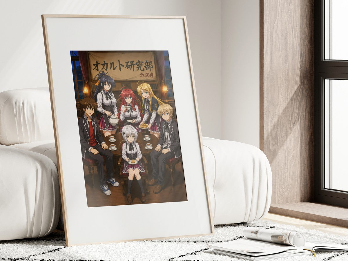 High School DxD P11 Occult Club Tea Anime Poster