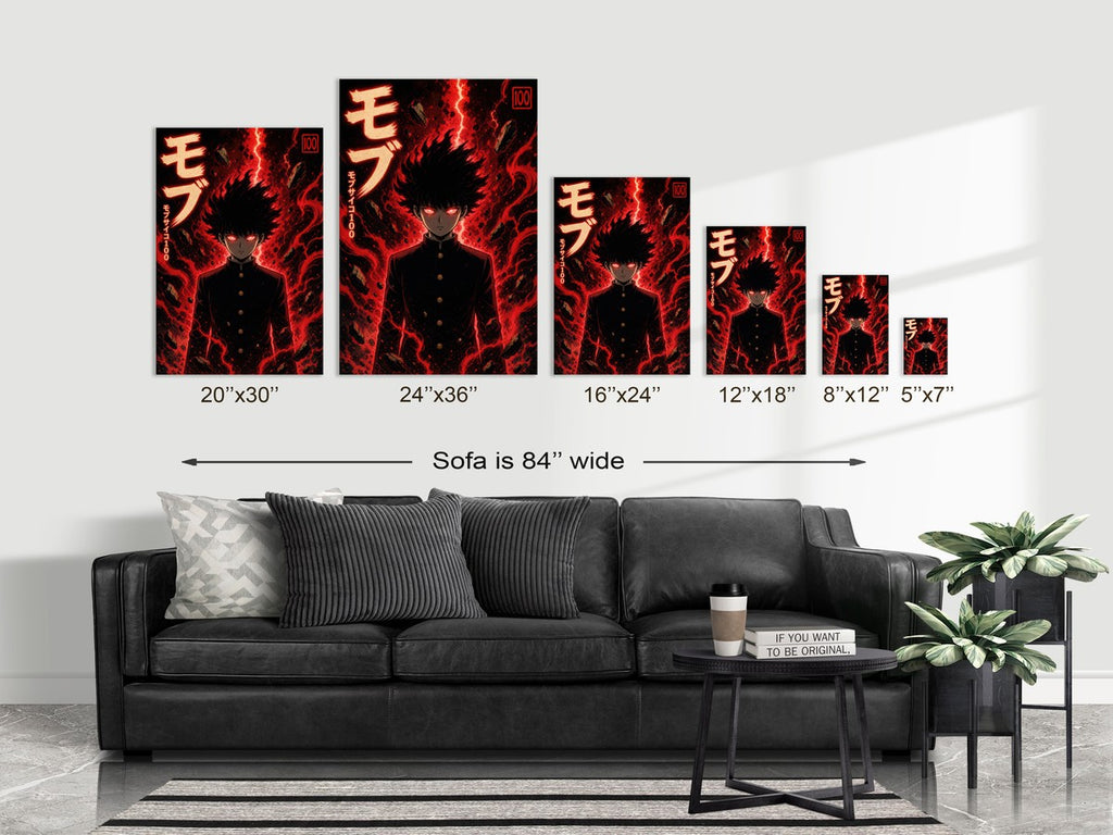 Mob Psycho 100 Mob01 100Percent Dark Pop Anime Poster