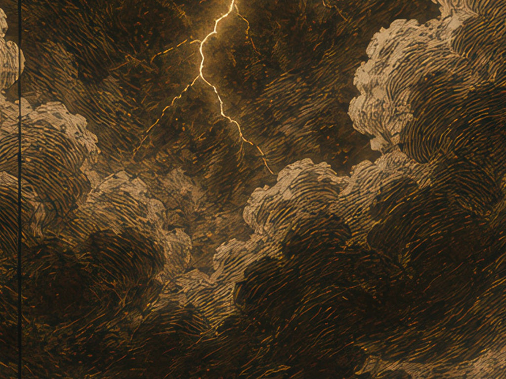 Demon Slayer Hm04 Zenitsu Sepia Thunder Anime Poster