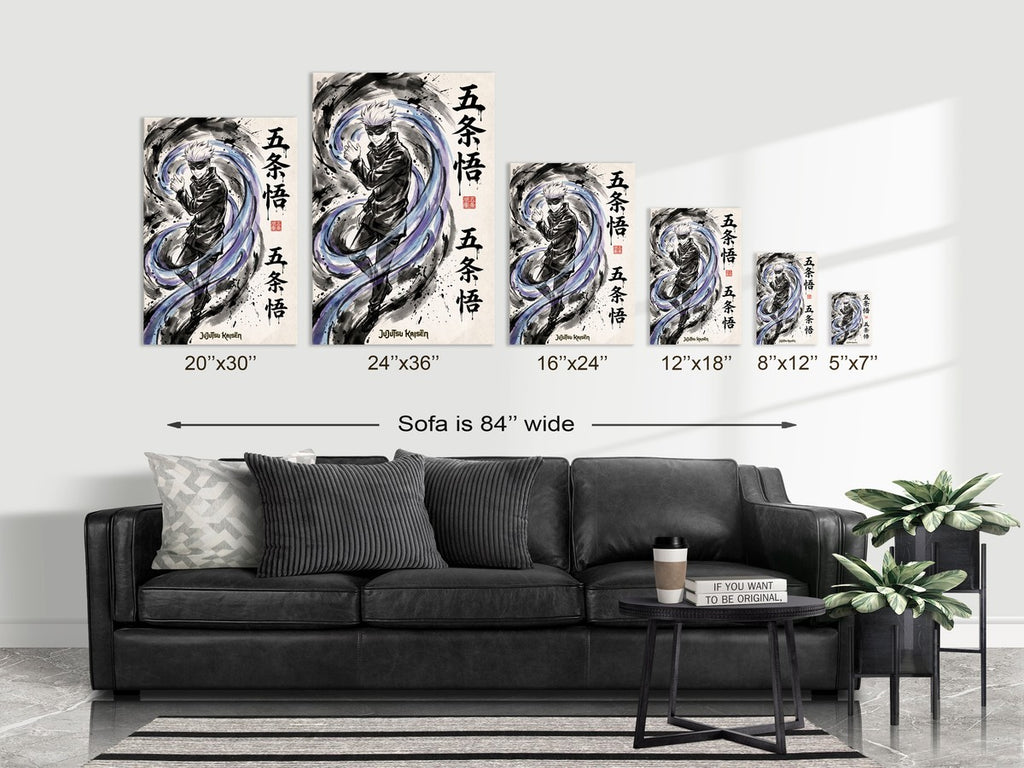 Jujutsu Kaisen Gojo Satoru Hollow Purple Anime Poster