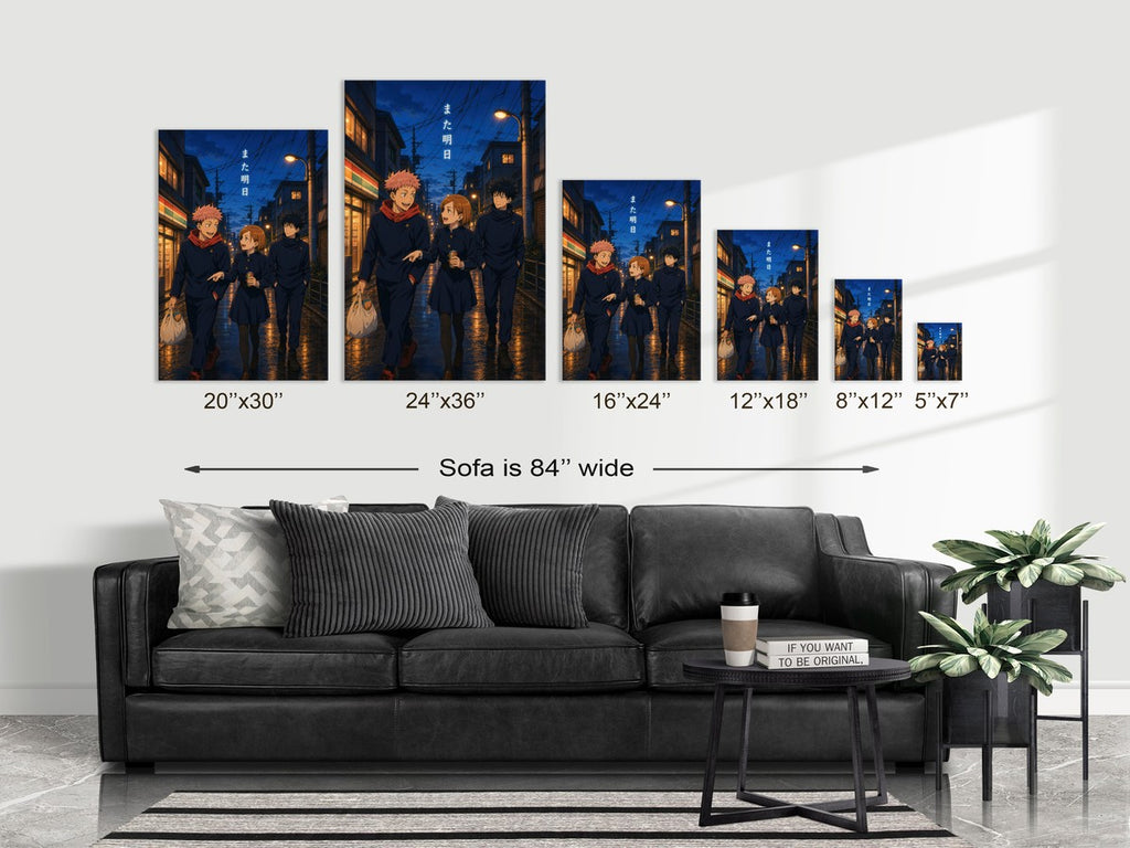 Jjk-Kv-Group02 First-Years-City-Walk Gpt-Image-2 Pixazo Medium V01 Anime Poster