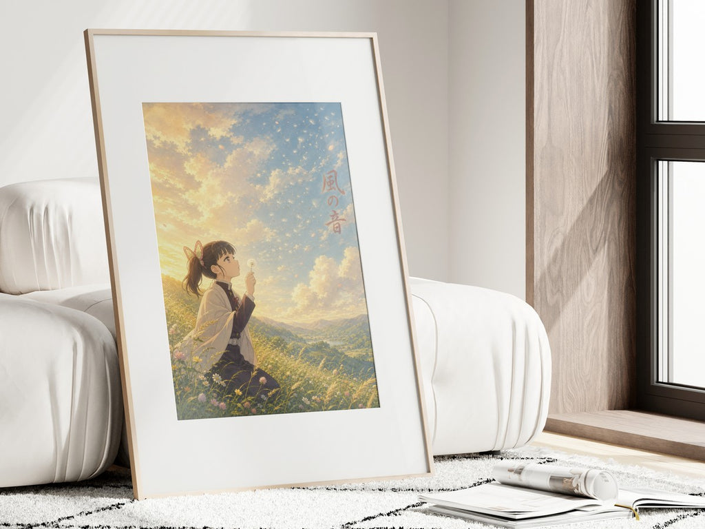 Demon Slayer Kanao Dandelion Miyazaki Wind Anime Poster