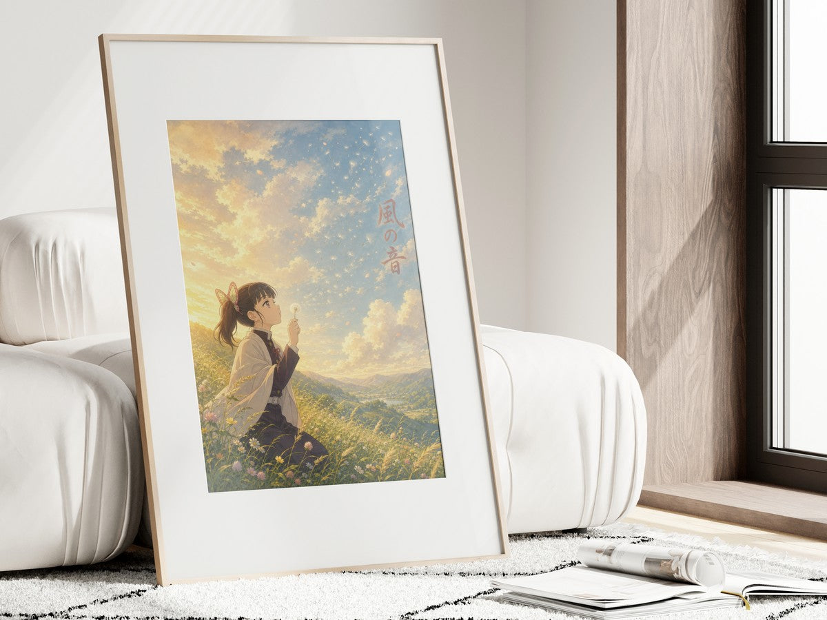 Demon Slayer Kanao Dandelion Miyazaki Wind Anime Poster