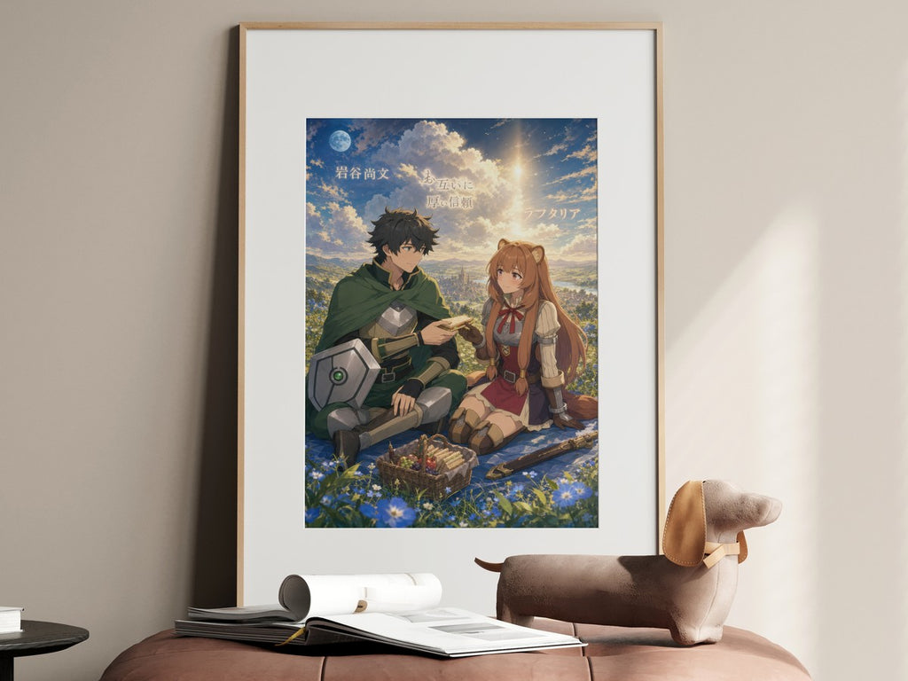 The Rising of the Shield Hero Romance Plus Blue Moon Picnic Anime Poster