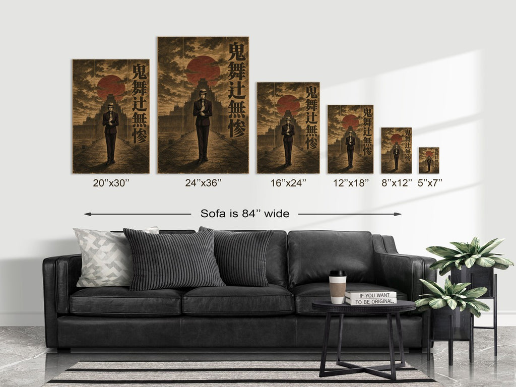 Demon Slayer Muzan Sepia Monumental Anime Poster