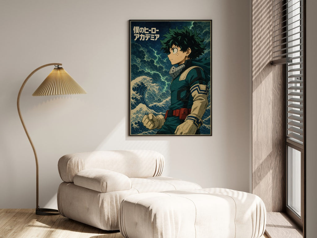 My Hero Academia G6 Deku Ukiyoe Anime Poster