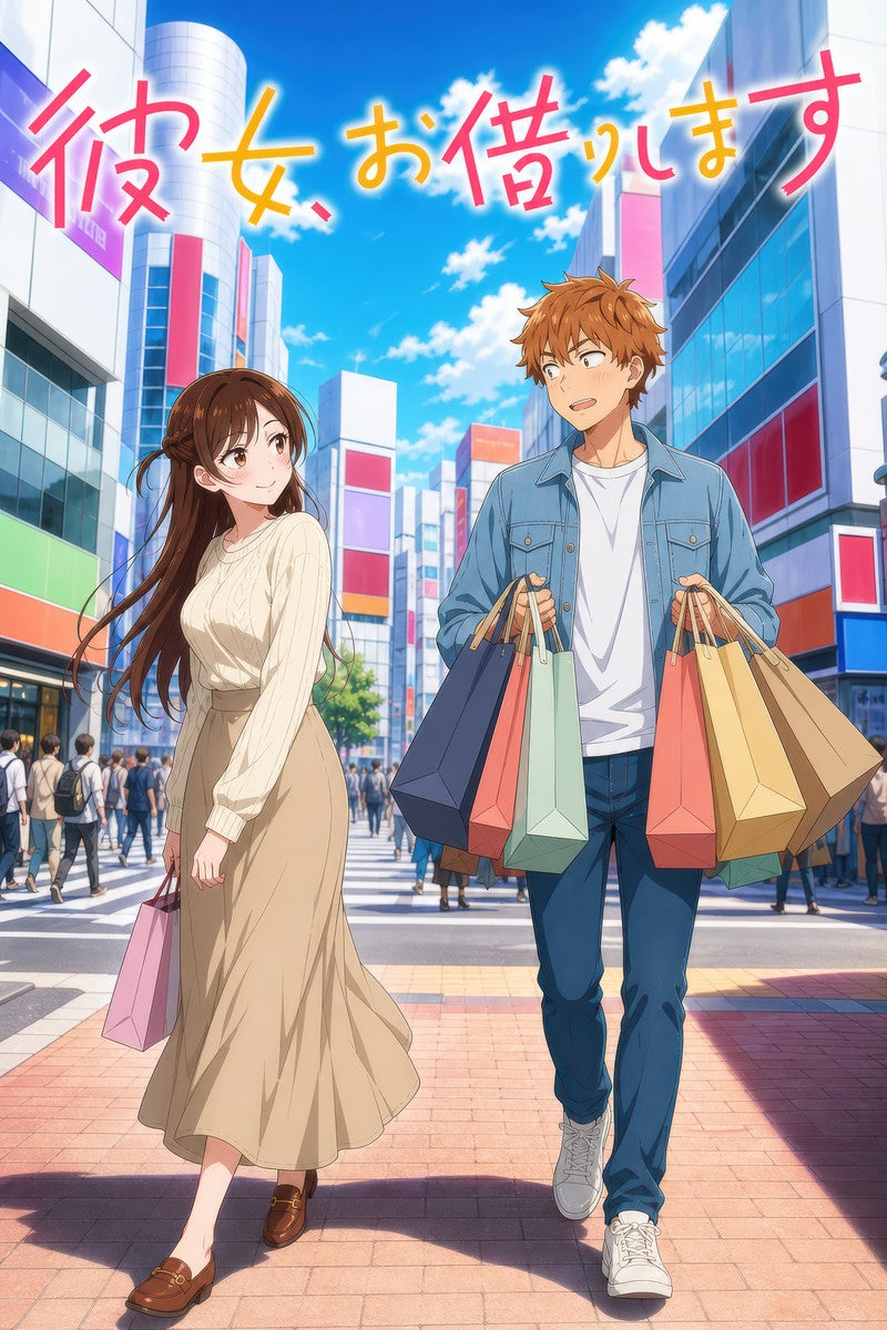Rent a Girlfriend G10 Shopping Day Anime Poster