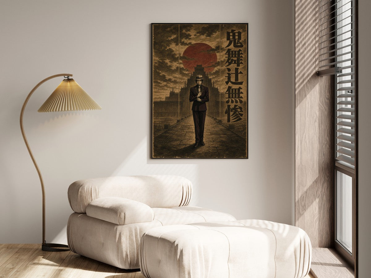 Demon Slayer Muzan Sepia Monumental Anime Poster