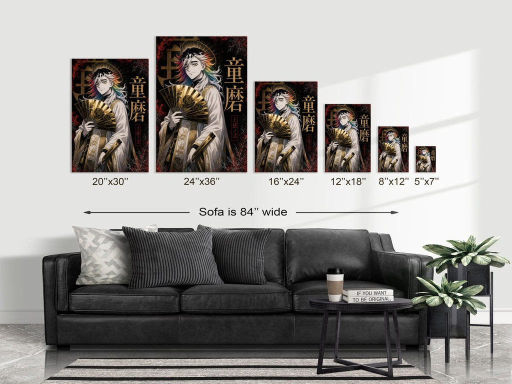 Demon Slayer Doma Neo Pulp Hollow Saint Anime Poster