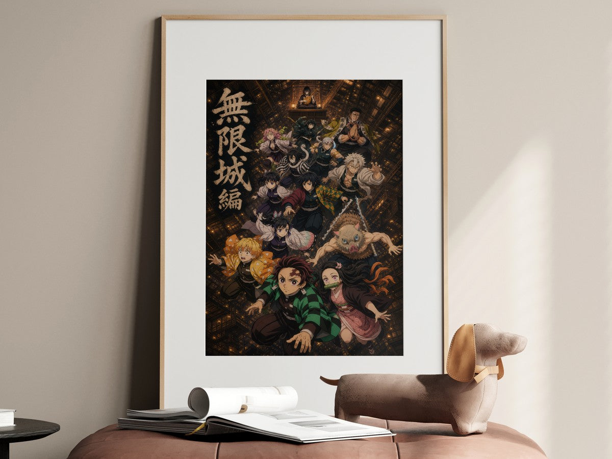 Demon Slayer The Fall Infinity Castle One Sheet Anime Poster
