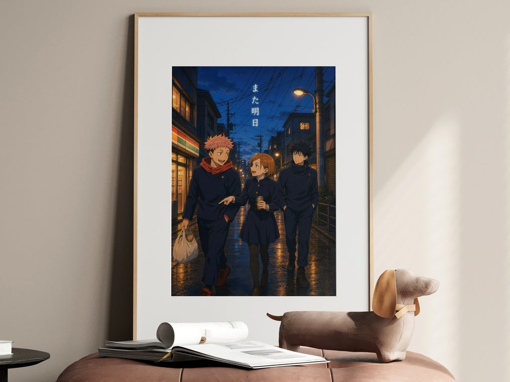 Jjk-Kv-Group02 First-Years-City-Walk Gpt-Image-2 Pixazo Medium V01 Anime Poster