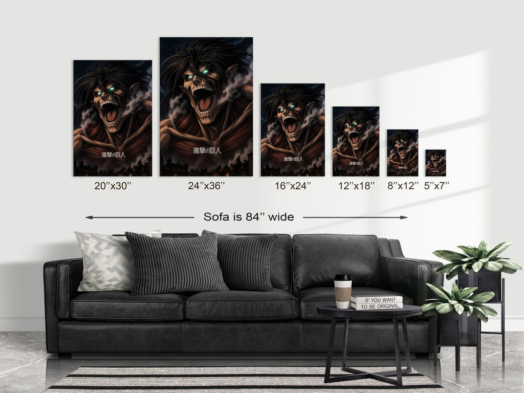Poster on sofa