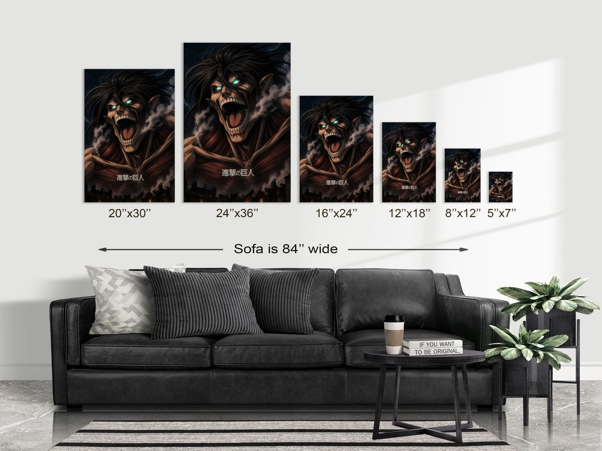 Poster on sofa
