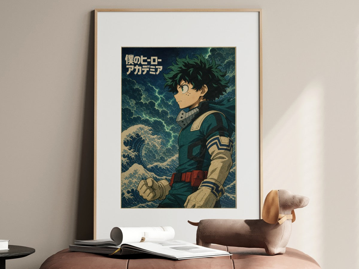 My Hero Academia G6 Deku Ukiyoe Anime Poster