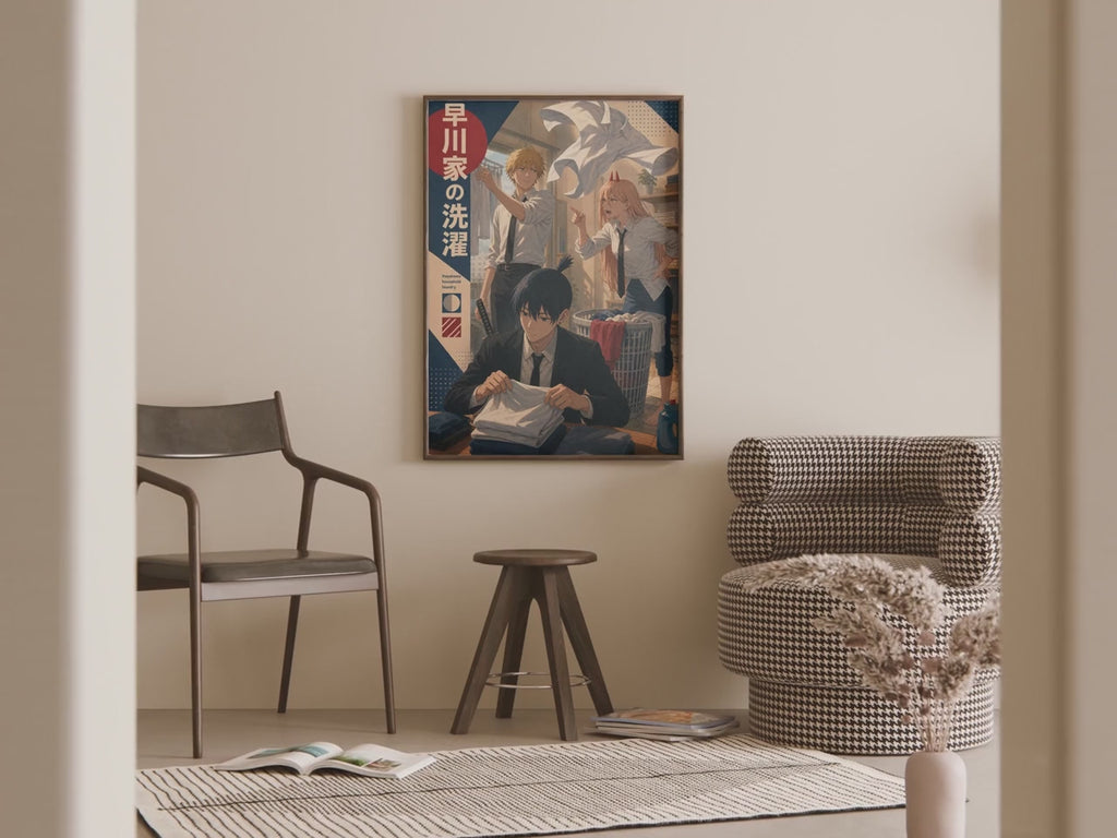 HEDESYNS90:chainsaw-man-hayakawa-family-laundry-warm-lifestyle-magazine-poster-gpt-image-2-pixazo-medium-v01:video