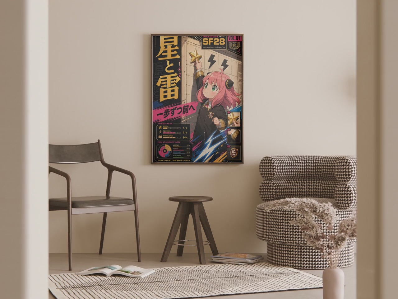 HEDESYNS90:spy-family-anya-stella-tonitrus-scorecard-clean-achievement-pop-graphic-gpt-image-2-pixazo-medium-v01:video