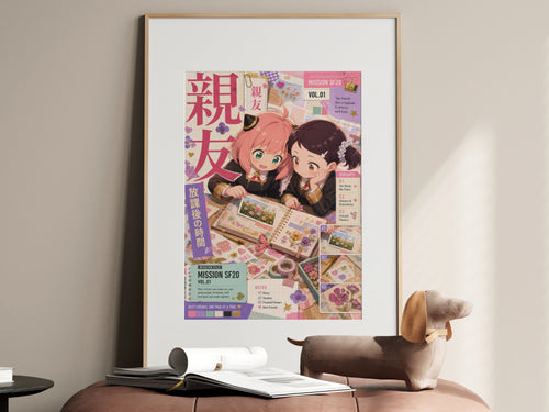 HEDESYNS90:spy-family-anya-becky-best-friends-scrapbook-pastel-friendship-collage-gpt-image-2-pixazo-medium-v01:hero