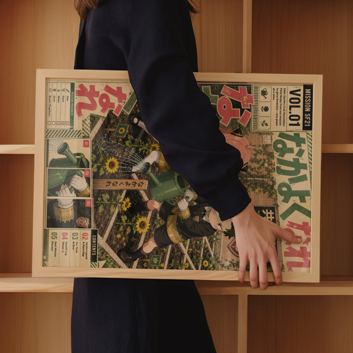 HEDESYNS90:spy-family-anya-damian-school-garden-playful-rivalry-storybook-editorial-gpt-image-2-pixazo-medium-v01:mockup