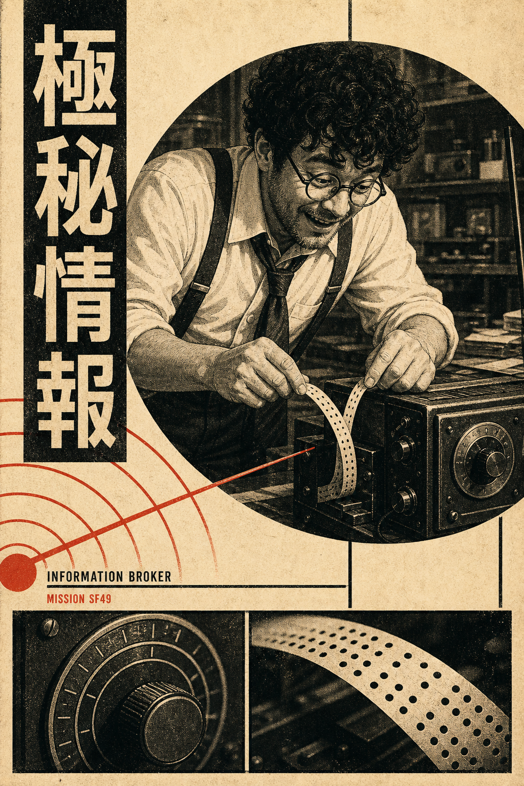 HEDESYNS90:spy-family-franky-secret-information-circular-archival-newsprint-gpt-image-2-pixazo-medium-v01:original